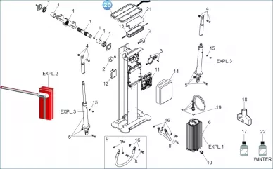   Barrière lumineuse d'éclairage