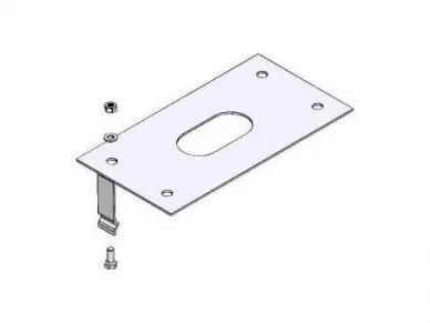 CAME 119RIG039 Gard barr. clamp. base 2.5-3.25-3.75-4 m