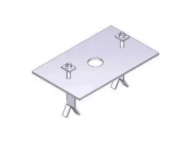 Came 119RIY053 Base d'ancrage pour motoréducteur