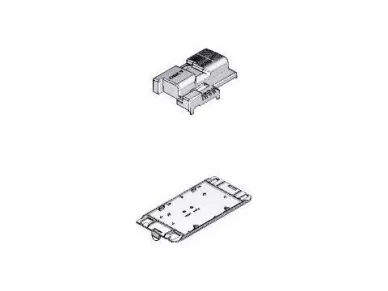 CAME 88001-0175 Bkv central cover and bottom
