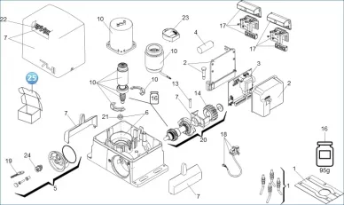 FAAC 113222 Spare packaging gearmotor 740/741