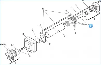 Faac 4350085 Piston de cylindre