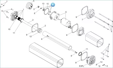 FAAC 63000636 Motor assembly S450h