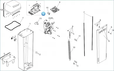 Faac 63001043 Support en plastique