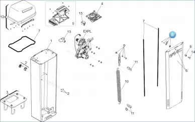 Faac 63001044 Assemblage de la serrure