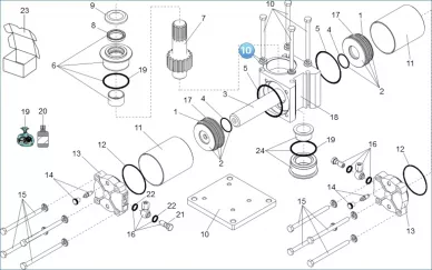 Faac 63003324 Plaque de fixation