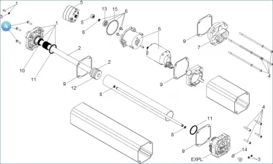 FAAC 63003335 Tie rods and tank screws