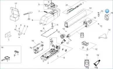 Faac 63003343 Assemblage de tube