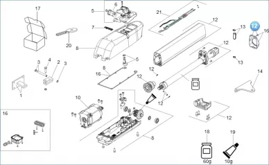 Faac 63003344 Assemblage de tube