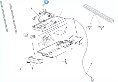 FAAC 63003357 Base and bracket D600/d1000