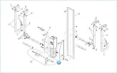 FAAC 63003364 Side metal beams 593-595