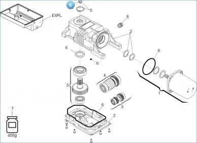 FAAC 63003368 Gaskets kit Roller-770