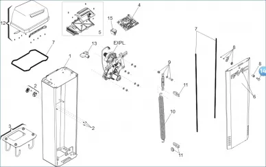 Faac 63003421 Clé de 10 pièces