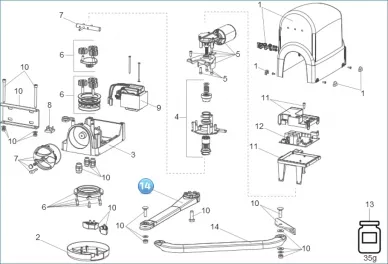 Faac 63003422 Assemblage de bras