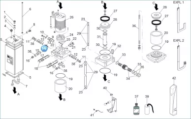 Faac 63003459 Tige de piston avec joint torique