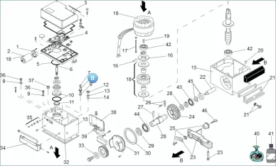 Faac 7029175 Support de boulon de stator (5 pièces)
