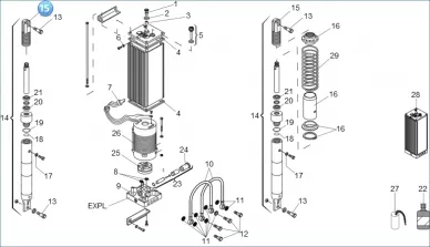 Faac 7221005 Capuchon de piston de cylindre
