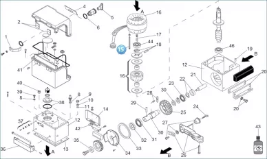 Faac 7230145 Vis de fixation du stator de l'actionneur