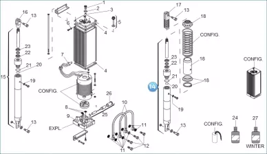 FAAC 725202 Cylinder 620