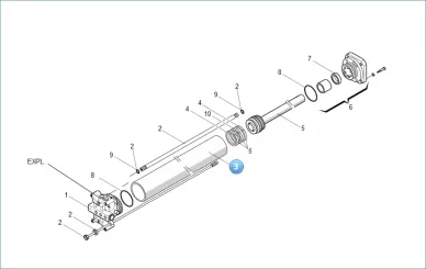 Faac 7366015 Piston de cylindre