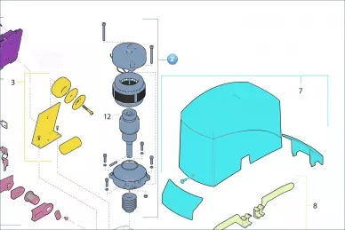 Nice 172363 Moteur avec vis sans fin