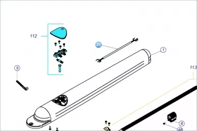 Nice CA0298A00 Câble d'alimentation du moteur
