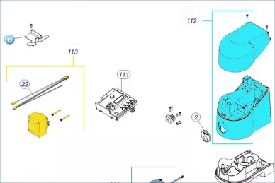 Nice PD0865A0001 Fixation du transformateur