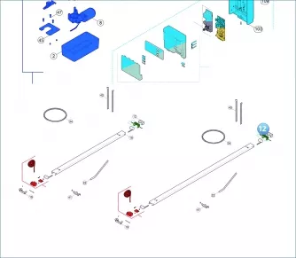 Nice PD1036A0000 Couvercle
