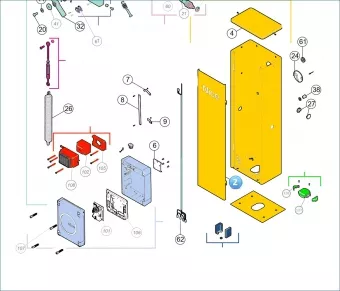 Nice PD1279A0000 WIDE M enclosure door