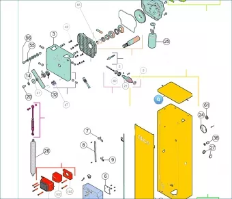 Nice PD1284A0000 Couvercle de boîtier pour barrière