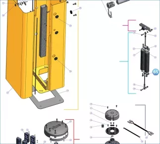 Nice PMD2170.4610 Poignée supérieure à  ressort