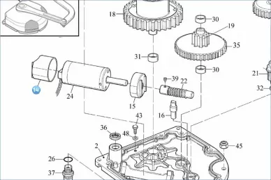 Nice PPD0405AR02.454 Protection de la brosse du moteur