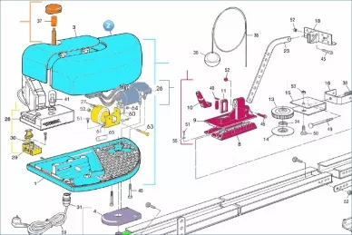 Nice PPD0535R01.4540 Boîtier d'actionneur en plastique