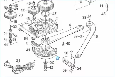 Nice PPD1043R01.4540 Couvercle inférieur