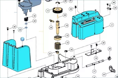 Nice PPD1472.4540 Couvercle arrière en plastique