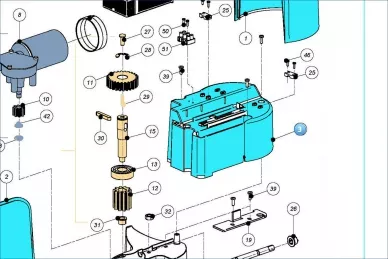 Nice PPD1473.4540 Couvercle en plastique du moteur