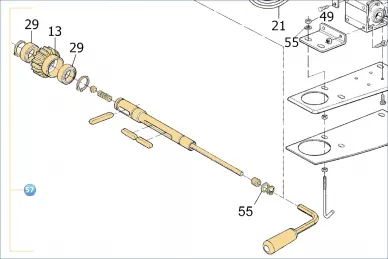 Nice RTUB02 ensemble arbre de sortie TUB3500