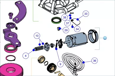Nice SPAMG02200 Ensemble moteur
