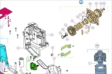 Nice SPAMG233A00 Assemblage de l'arbre de sortie