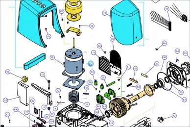 Nice SPMTG05500 Moteur avec vis sans fin
