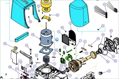 Nice SPMTG05600 Worm motor RUN1200HS