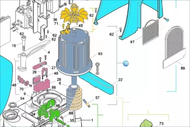 Nice SPMTG05900A Moteur avec vis sans fin