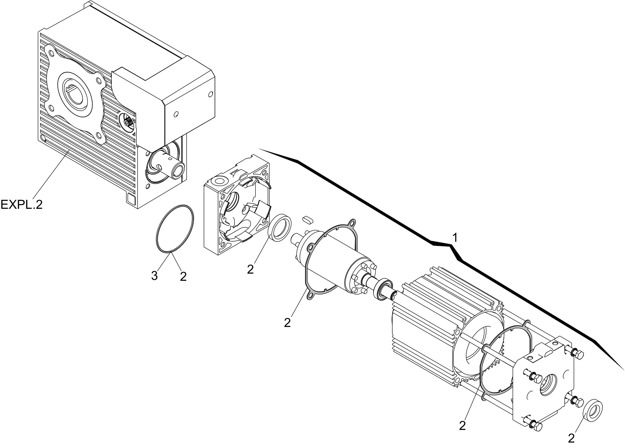 Pièces de rechange, schéma de l'entraînement Genius Genius Mercury V 3PH 2