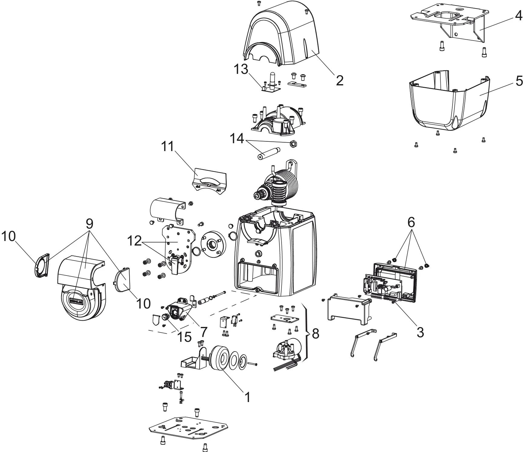 Pièces de rechange, schéma de l'entraînement Genius SIMPLE