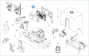 FAAC 63001285 Supports for control unit e720/e721