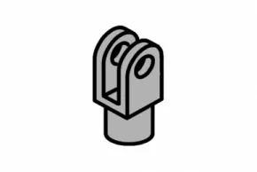 Faac 7221035 End piece for actuator 620