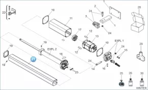 Faac 7272085 Couvercle du piston du cylindre