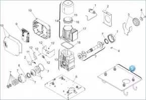 FAAC 737628 Foundation plate 884