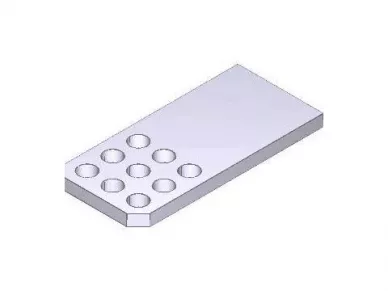 Came 119RID062 Πίσω λαμαρίνα με οπές