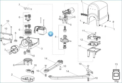 Faac 115014 Actuator transformator